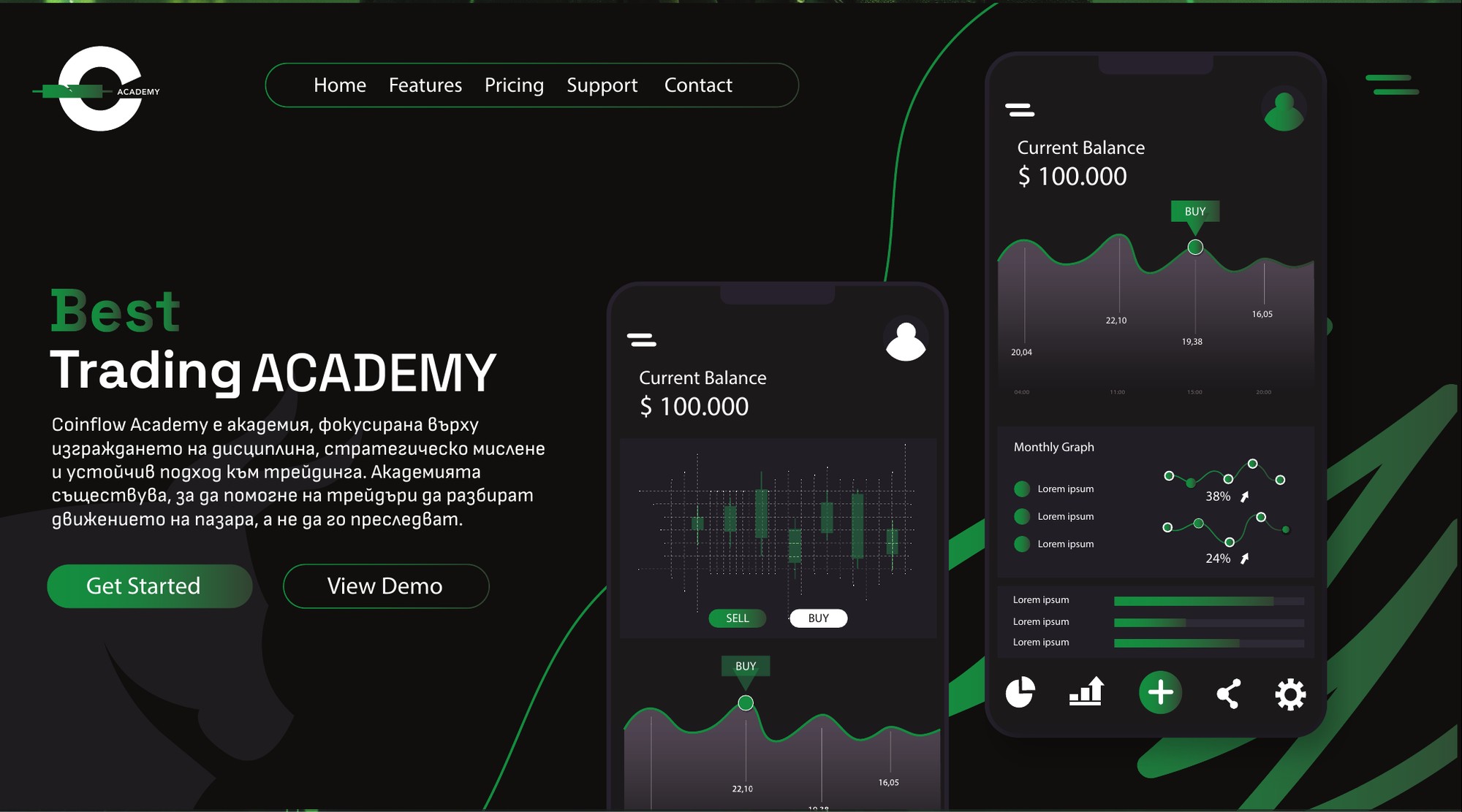 Уебсайт на CoinFlow